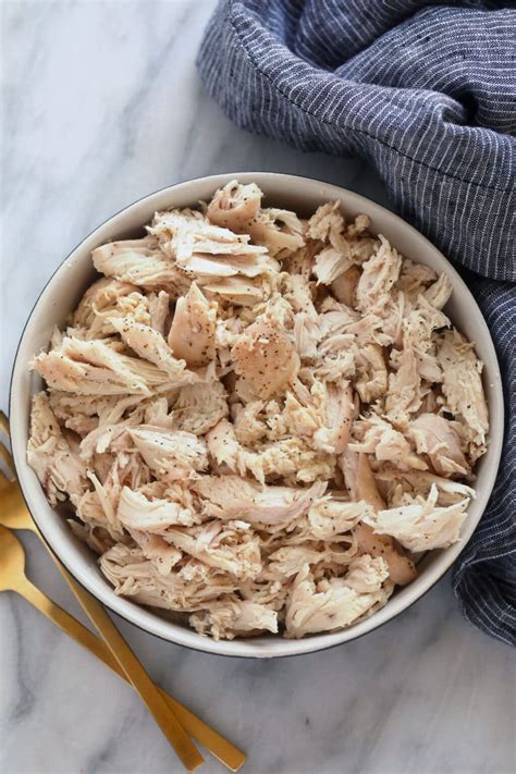 easiest shredded chicken recipe fit foodie finds