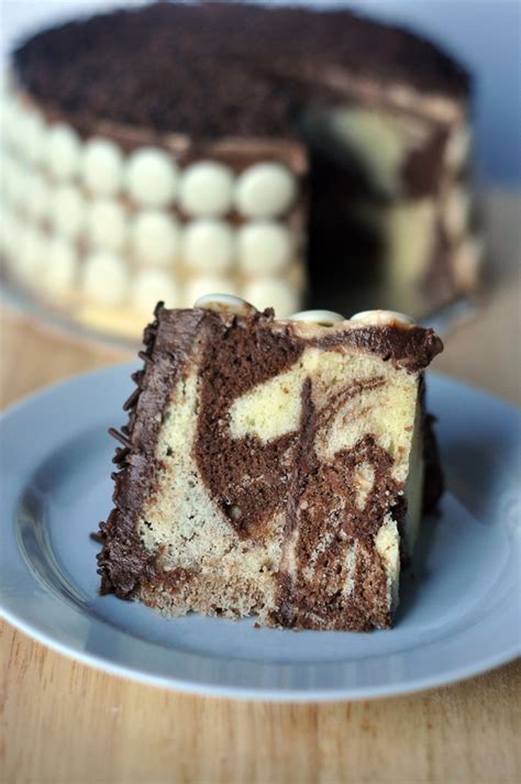 fern fuschia cakes moist marble cake  vanilla  chocolate frostings