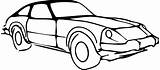Car Outline Line Coloring Clipart Clipartbest Modified Cliparts sketch template