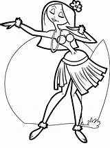 Hula Coloring Dancer Pages Hawaiian Girl Jazz Dance Beautiful Drawing Colouring Printable Clipart Cliparts Cartoon Getcolorings Silhouette Line Getdrawings Street sketch template