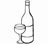 Vinho Colorir Bouteille Dessin Vin Dibujar Acolore Copas Imprimir Glass Facile Vins Bottles Innamorata Stampare W12 Coloringcrew sketch template