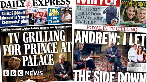 newspaper headlines prince andrews extraordinary tv interview