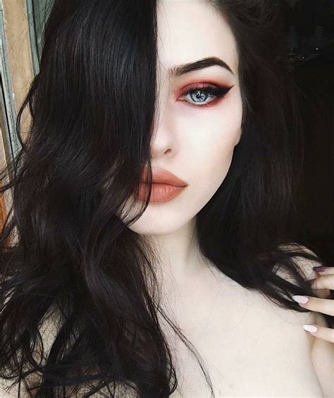 pin by soldier on goth black hair pale skin pale makeup dark hair