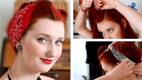 12 Glamorous Short Hairstyles Using Bandanas Hairstylecamp