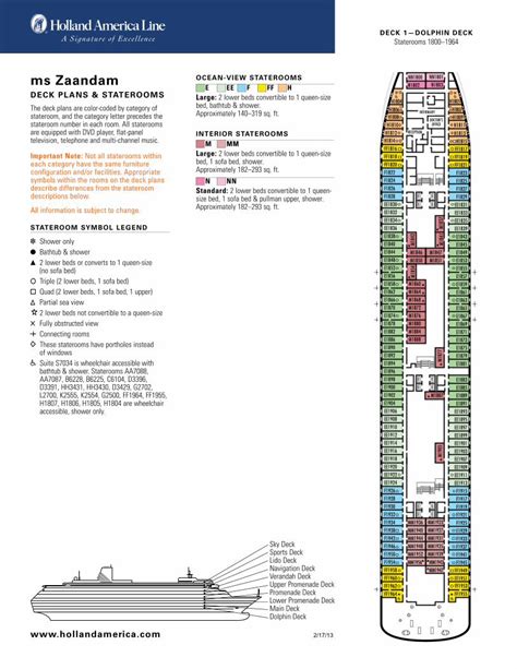 ms zaandam ocean view staterooms  ee  ff  deck plans dokumentips