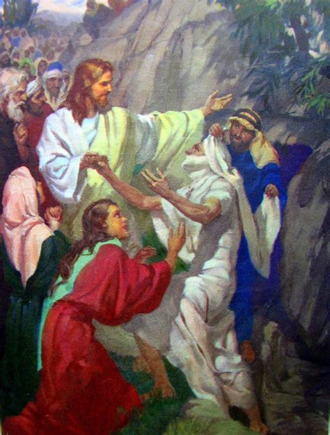 triquetra jesus raises lazarus