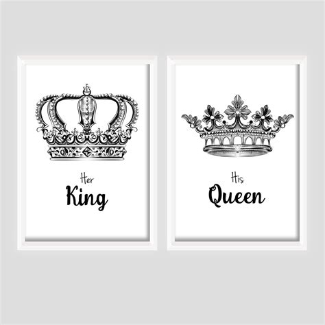couples prints  king  queen cloud  treasures