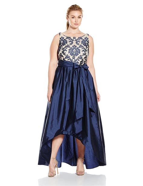 adrianna papell women s high low gown with