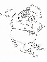 America North Map Coloring Pages Printable South Blank Outline Drawing Color American Continent Continents Print Kindergarten Usa Getcolorings Canada Pdf sketch template