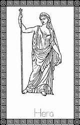 Mythology Hera sketch template