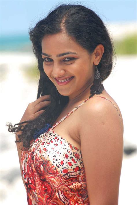 Nithya Menon Face Close Up Photos In Red Dress Actress Album