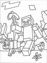 Coloring Pages Minecraft Getdrawings Minecart Diamond sketch template