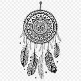 Mandala Dreamcatcher Drawing Coloring Decal Book Feathers Save sketch template