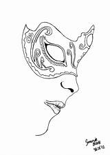 Venetian Masken Sablon Lineart Decoplage Maszk Carnival Bita Smietana Venezianische Masque Venise Mascaras Masquerade Zeichnen Purge Pagi Venitien Colouring Getdrawings sketch template