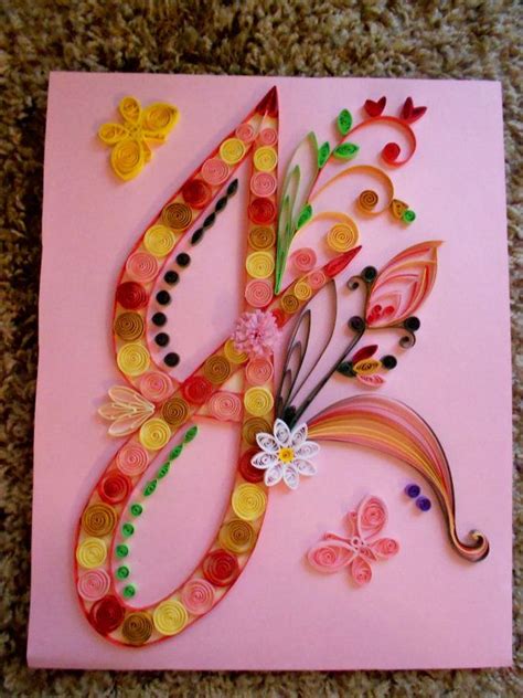 initial  design  quilling quilling designs quilling letters
