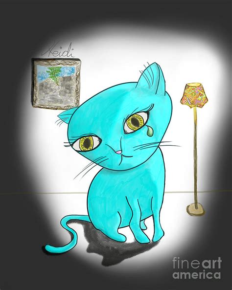 tiffany kitty digital art by heidi bada fine art america