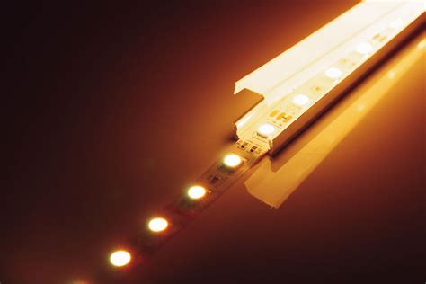 led strip diffuser   distributes led light