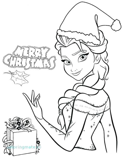 merry christmas  elsa coloring page  printable coloring pages