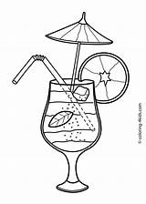 Coloring Pages Summer Kids Cocktail Colouring Drinks Printable Drawing Food Sheets Season Getdrawings Cocktails 4kids Visit Choose Board sketch template