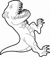 Rex Coloring Pages Dinosaurs Tyrannosaurus Getcolorings sketch template