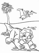 Land Coloring Before Time Pages Petrie Kids Cera Colouring Dinosaur Color Cartoon Flying Printable Dinosaurs Sheets Print Disney Book Over sketch template