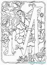 Fairies Abecedario Fadas Hadas Colorear Allofamille Masterpieces Kleurplaat Alfabet Letter sketch template