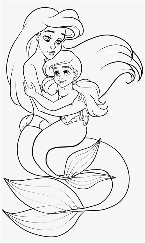 mermaid coloring pages learny kids