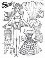 Doll Paper Coloring Dolls Pages Printable Barbie Kids Princess Color Ken Sindy Print Printing Dress Dresses Kachina Getcolorings Zum Miki sketch template