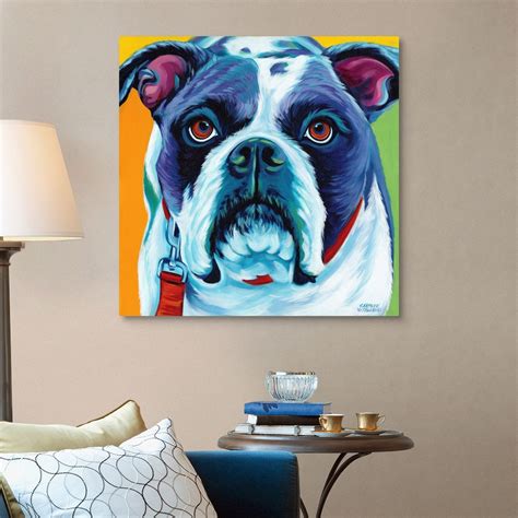 cute pups ii canvas wall art print dog home decor ebay