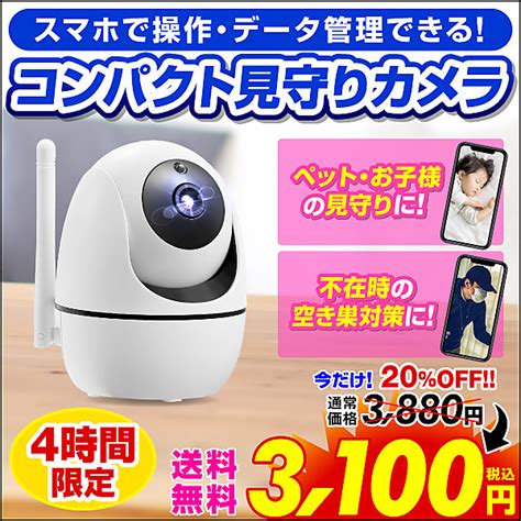 【20％off セール価格】防犯カメラ 家庭用 wifi 小型 ペット カメラ 留守番 ペットカメラ 見守りカメラ ベビーモニター 留守 監視