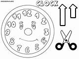 Clock Coloring Pages Colorings Clock2 sketch template