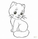 Coloring Pages Cute Cats Color Cat Printable Kitty Print Getcolorings sketch template