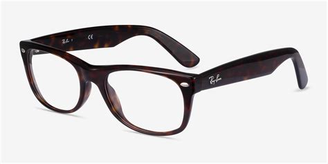 ray ban rb5184 wayfarer square tortoise frame eyeglasses