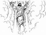 Christ Ascension Revelation Returning Hemelvaart Kleurplaten Aufstieg Animaatjes Advent Malvorlagen1001 Statistieken sketch template