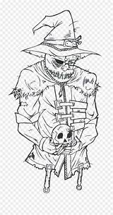 Scarecrow Creepy Vhv sketch template