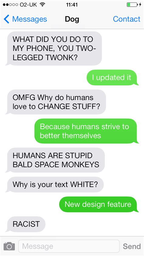 top  hilarious exchanges   text  dog blog barkpost
