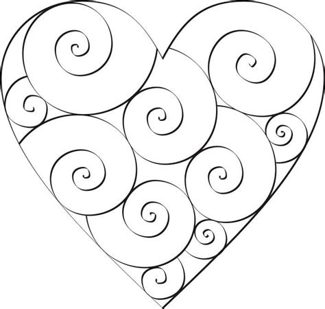 swirl hearts  color quilling patterns mosaic patterns embroidery