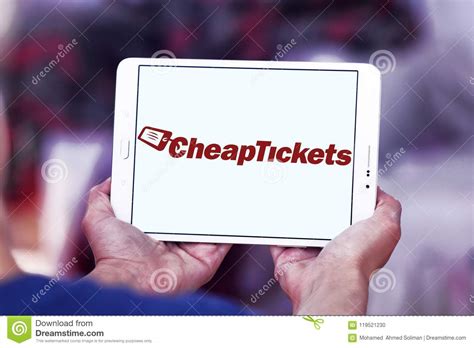 cheaptickets travel company logo editorial image image  company editorial
