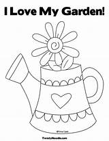 Coloring Garden Pages Preschool Sheets Gardening Tools Color Kids Printable Pbs Sprout Print School Watering Colouring Spring Flower Getcolorings Cute sketch template