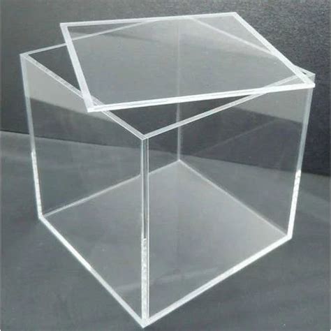 transparent clear acrylic box  lid  rs   ernakulam id