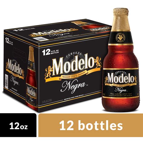modelo negra mexican amber lager beer  pk  fl oz bottles  abv