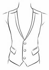 Coloring Waistcoat Pages Drawing Printable Categories sketch template