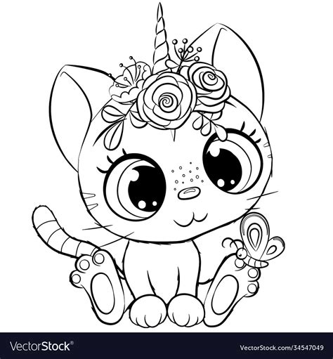 unicorn cat coloring pages cat coloring page unicorn coloring pages