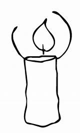 Kerze Einfache Malvorlage Große sketch template