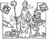 Sinterklaas Kleurplaat Piet Kleurplaten Nikolaus Sankt Sint Knutselidee Knutselwerkje Animaatjes Om Kinderen Geldt sketch template