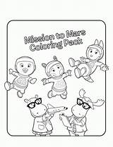 Coloring Backyardigans Printable Pages Kids sketch template