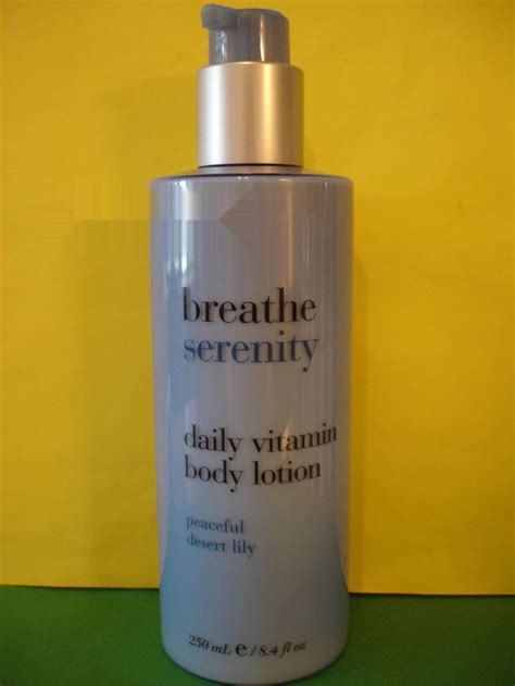 bath and body works breathe serenity desert lily lotion