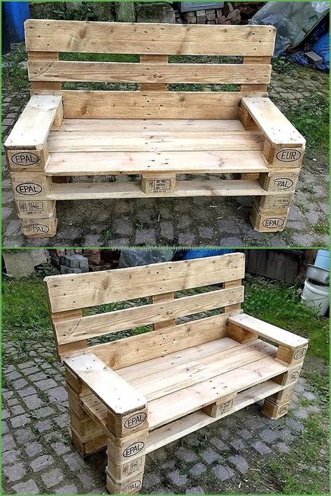 recycled pallet outdoor bench pallet furniture outdoor wooden pallet projects pallet crafts