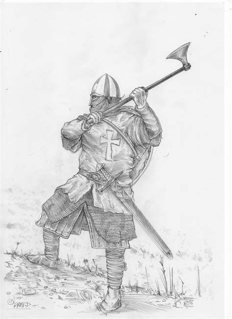 pin  maddgod  medieval knights medieval drawings soldier drawing