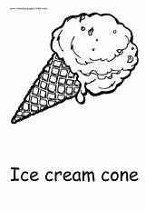 Pages Coloring Food Ice Cream Cone Color Printable Kids Sheet Sheets Nature Colouring Handwriting Worksheets Found Cones Choose Board sketch template